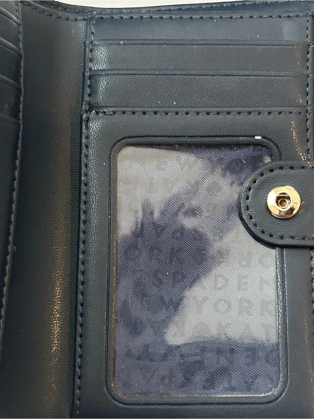 kate spade New York Navy Card Cash and Change Wallet